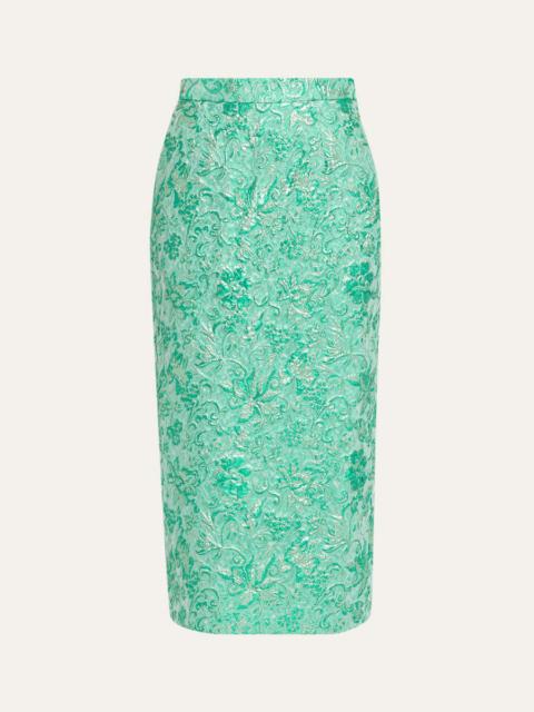 Tubo Cloque Pencil Skirt