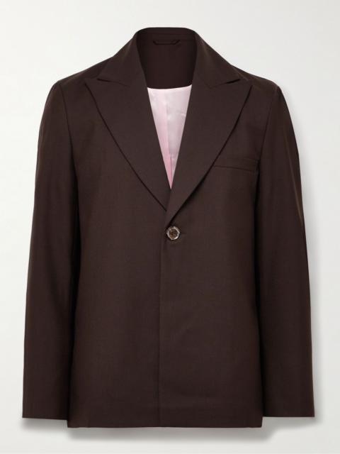 Seydou Twill Blazer Brown