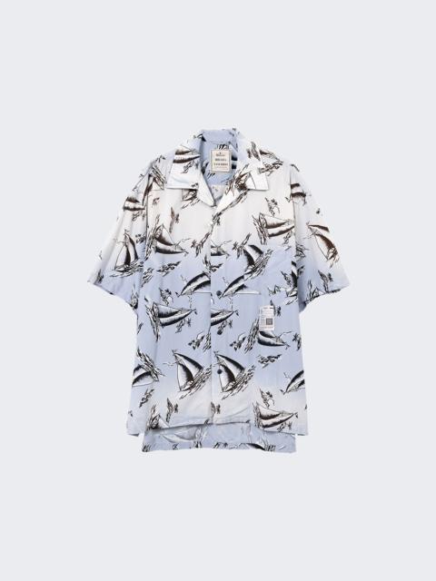 Vintage Like Aloha Shirt Light Blue