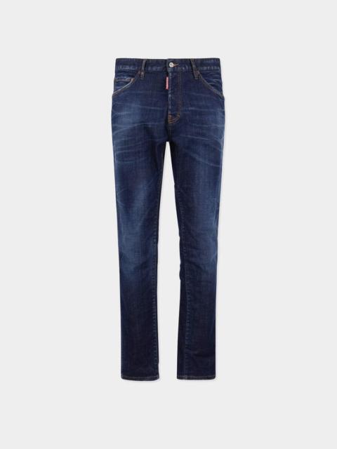 DARK CLEAN WASH TEDDY JEANS