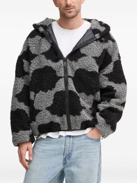 Angels hooded cloud-print jacket