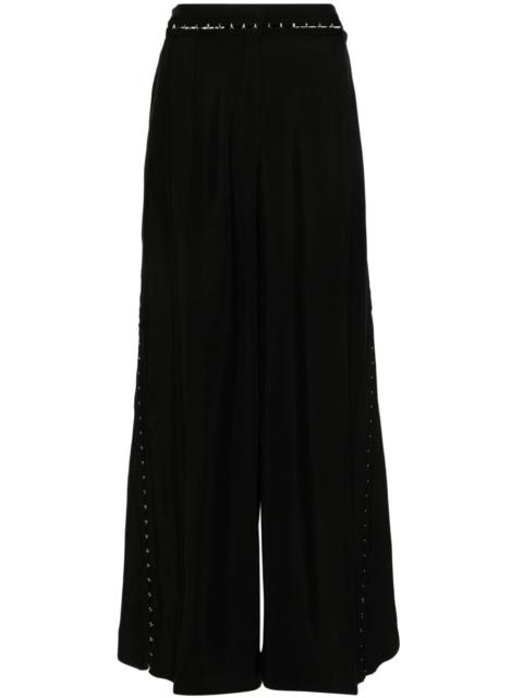 Hook & Eye wide-leg trousers