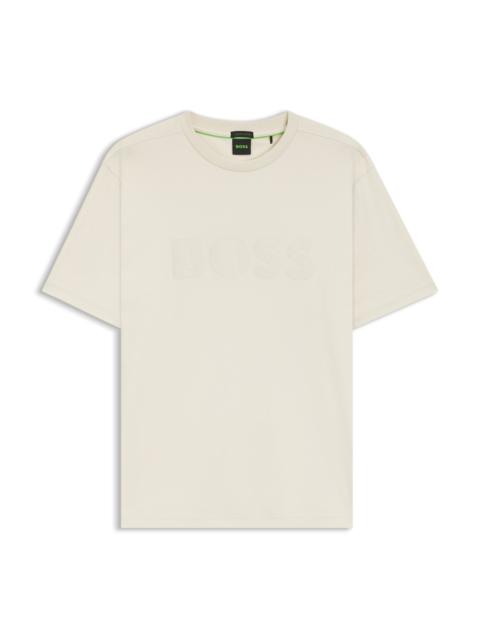 COTTON-JERSEY T-SHIRT WITH STRUCTURED LOGO