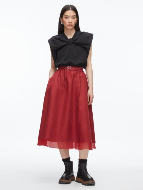 Belted Midi Skirt