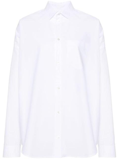 drop-shoulder cotton shirt