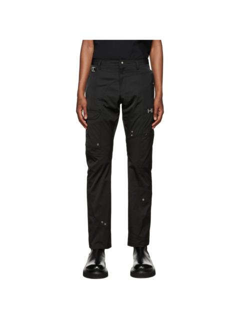 Black Paneled Cargo Pants