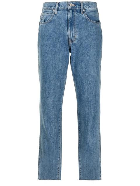 Hero high-rise straight-leg jeans