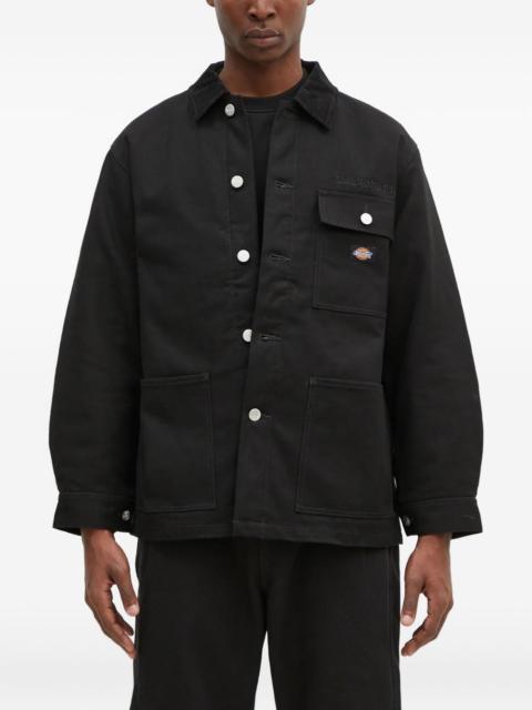x Dickies logo-embroidered shirt jacket