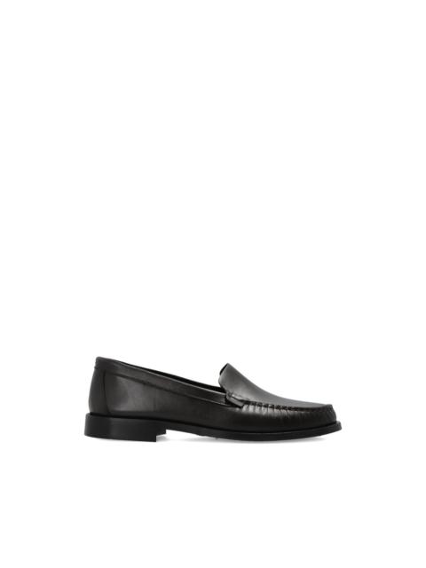 Arthur topstitched leather loafers