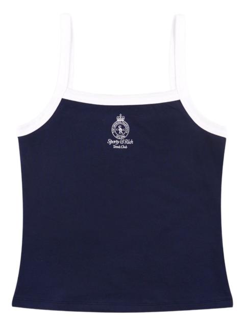 contrast-binding ribbed top