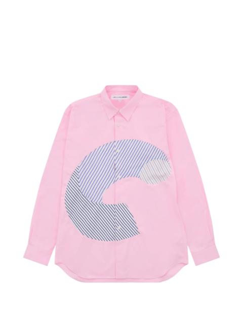 Multi-Color Curved Stripe Shirt