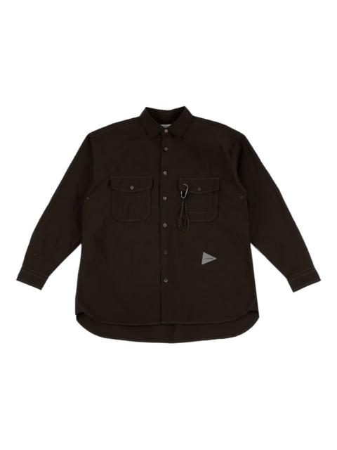 buttoned chest-pocket shirt