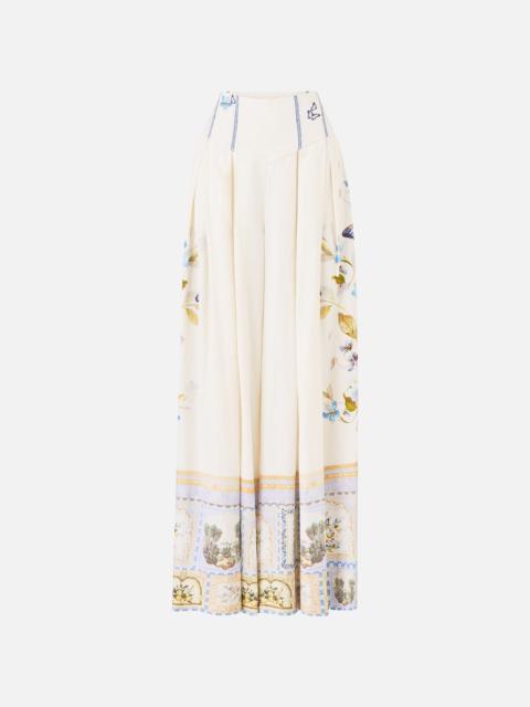 CORSET WAIST WIDE LEG PANT