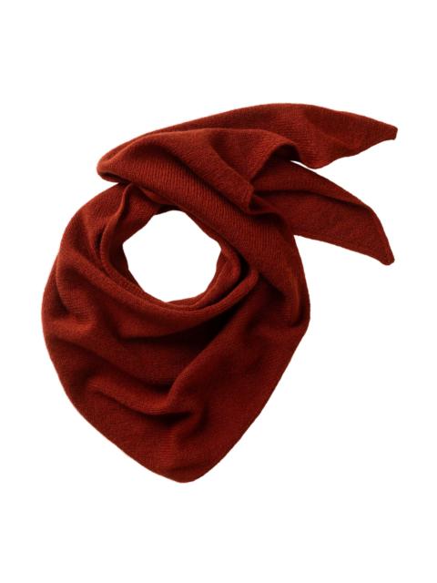 Gauzy Cashmere Red Triangle Neck Tie