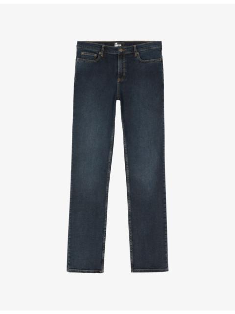 Five-Pocket Skinny-Leg Denim Jeans