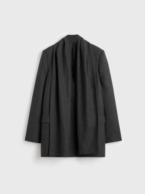 Scarf blazer charcoal