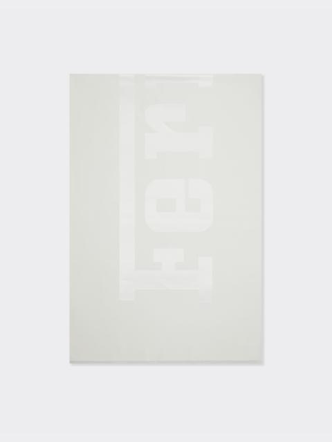 Wool and silk scarf with Ferrari logo