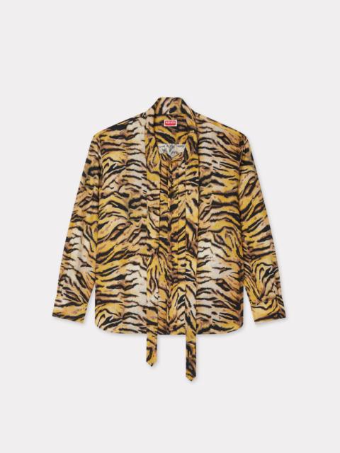 'KENZO Tiger' bow shirt in cotton