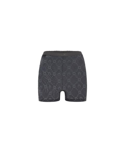 Recycled Mesh Flock Mini Shorts