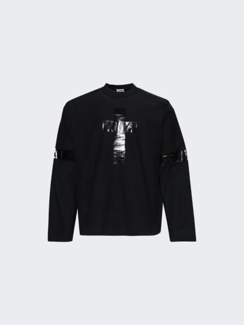 Taped Long Sleeve Tee Black