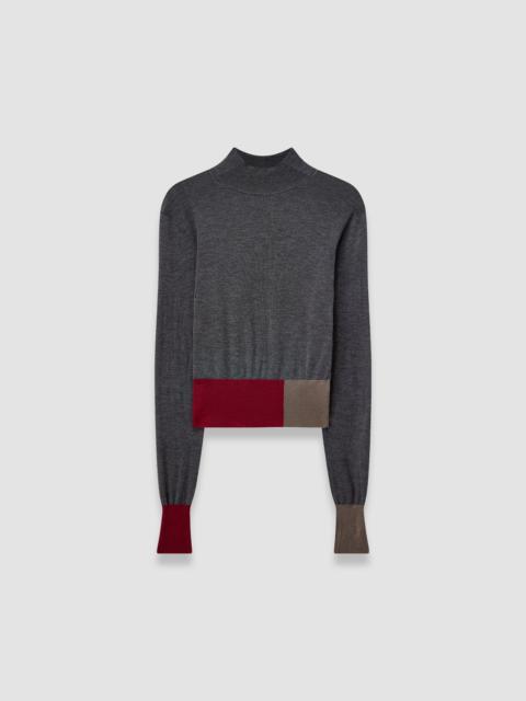 Overlay Cashair Mock Neck Jumper