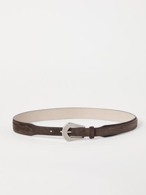 Suede belt
