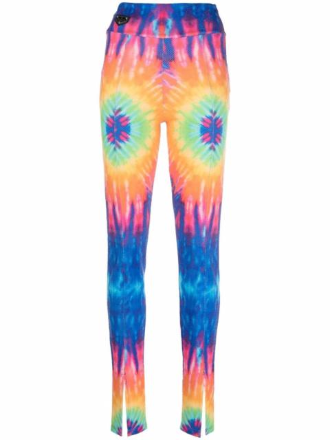 tie-dye high-rise leggings