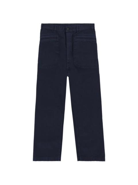 Nemo herringbone patch trousers