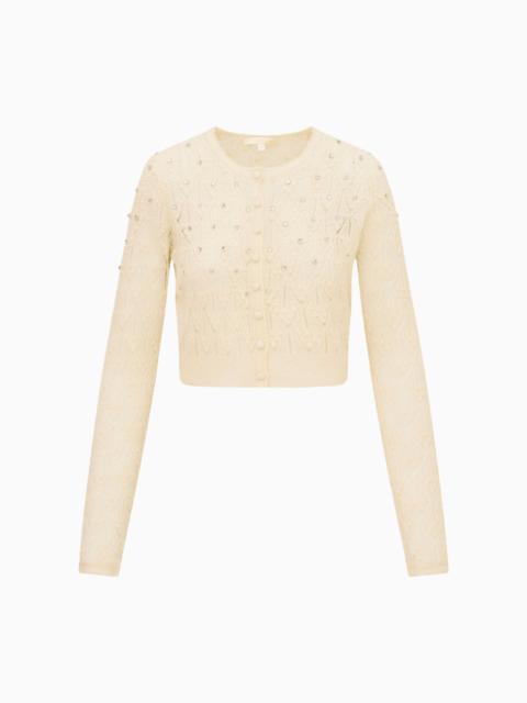Calico Embellished Pointelle Cardigan