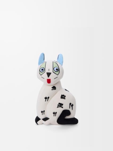 Cat stuffed toy in cotton velvet