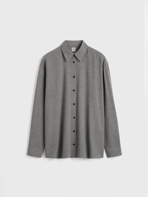 Classic fluid shirt mid grey