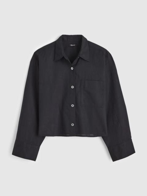 Straight-Hem Shirt in Linen