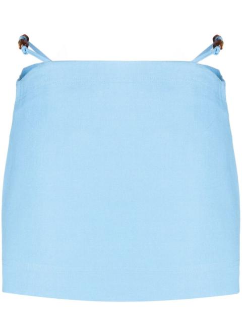 Suiting organic cotton minidress