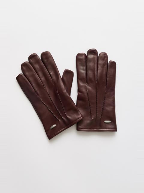 His Gloves Bordeaux Nappa