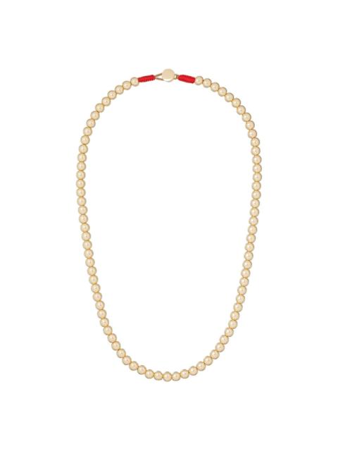 gold bead necklace