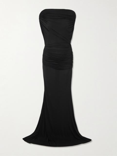 Draped Cape-effect Stretch-jersey Gown