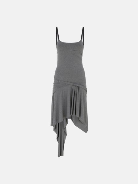 DARK GREY MELANGE MINI DRESS