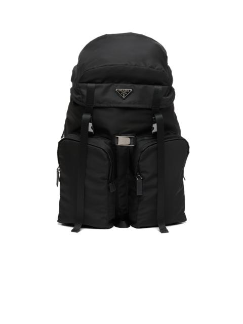 Re-Nylon and Saffiano leather backpack