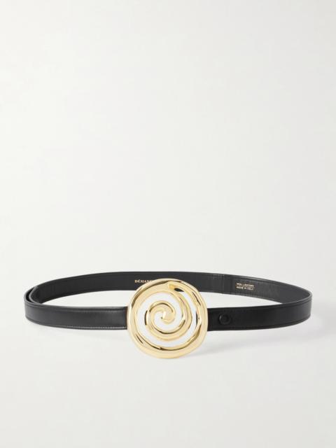 Koru Embellished Leather Belt