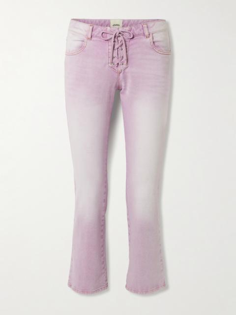 Valen Lace-up Flared Jeans