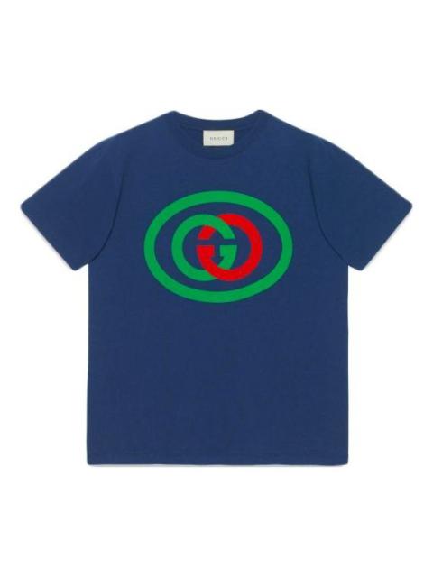 Gucci Interlocking GG Oversized For Men Navy 565806-XJBAU-4397