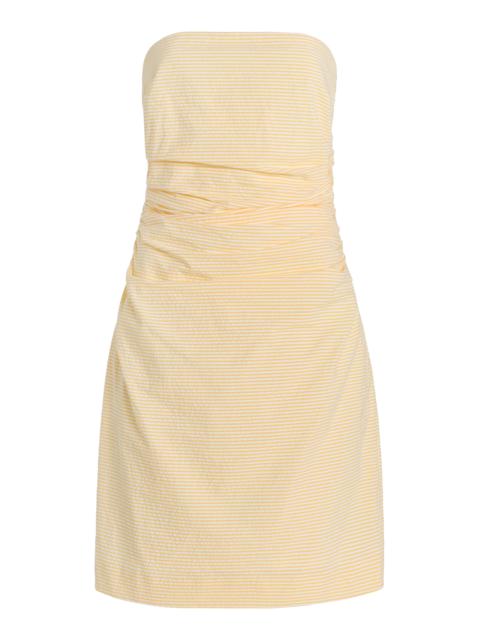 Exclusive Riviera Vera Seersucker Dress Set yellow