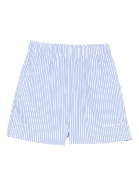 striped cotton shorts