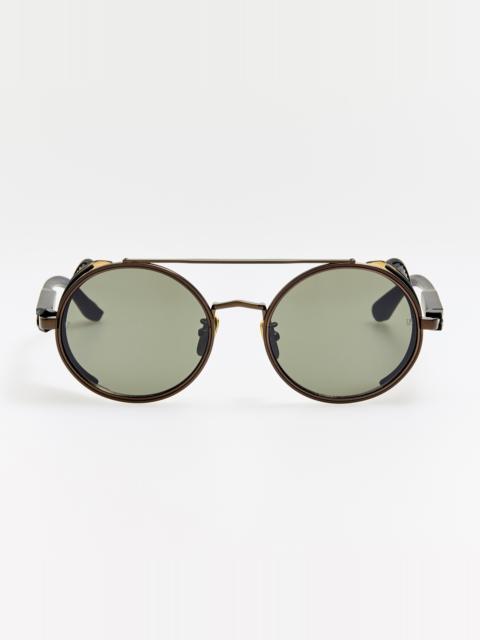 Baret Explorer Sunglasses in Matt Nickel and 22K Gold