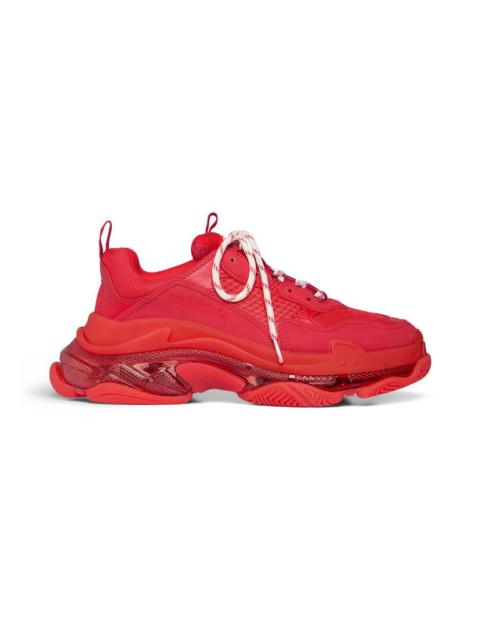 Men's Triple S Clear Sole Sneaker  in Red