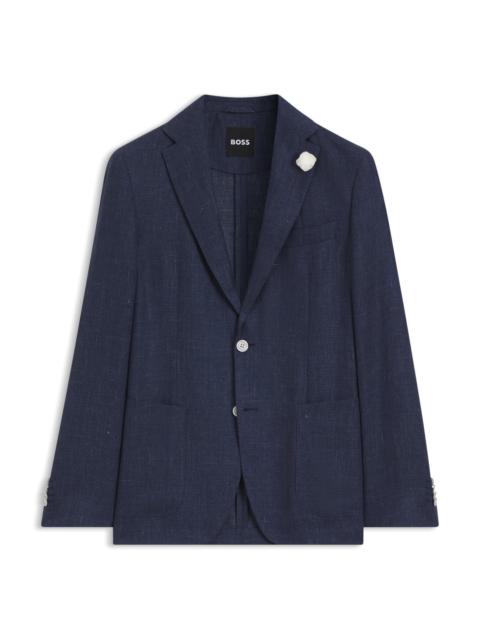 SLIM-FIT JACKET IN A LINEN BLEND