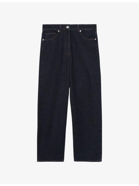 Selin Mid-Rise Straight-Leg Denim Jeans