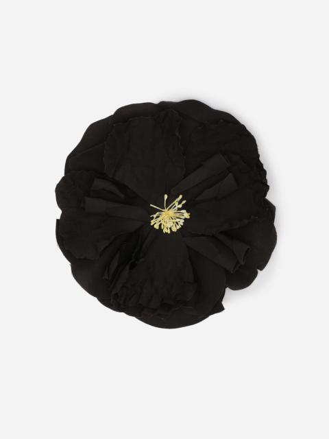 Floral poplin brooch