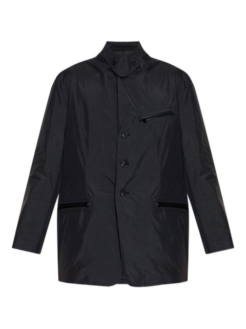 button-fastening shirt jacket
