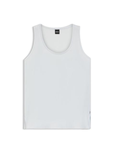 SLEEVELESS TOP IN STRETCH SILK